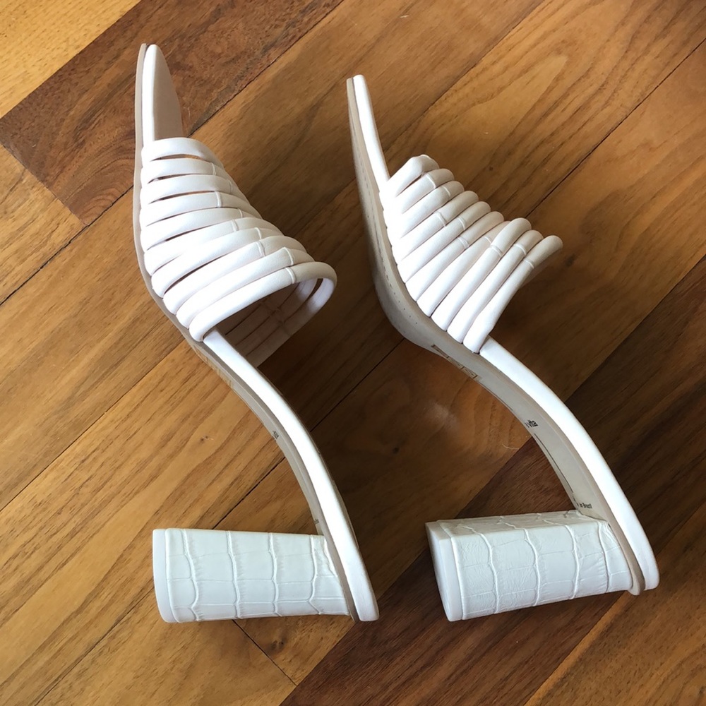 NWT Dolce Vita Ivory Evereve Priana Heel Sandal - Picture 4 of 5